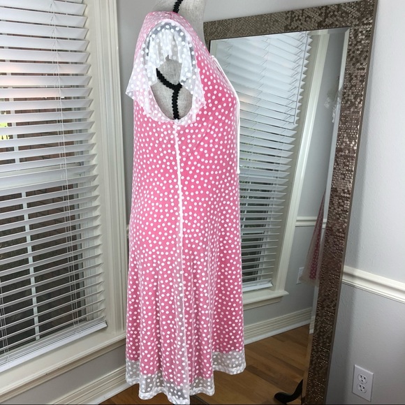 Modcloth Pink Polka Dot Dress - Picture 3 of 10